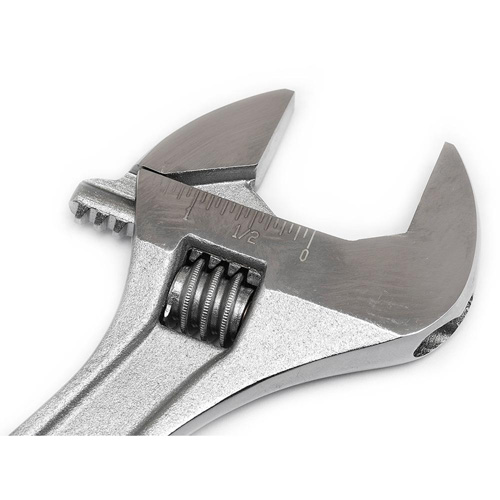 Cl&eacute; &agrave; molette — en boîte, 10" lo, la max. 1-5/16"/34 mm, Chrome Distribution Industrielle GC