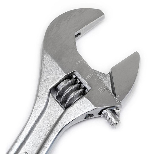 Cl&eacute; &agrave; molette — en sac, 8" lo, la max. 1-1/8"/29 mm, Chrome Distribution Industrielle GC