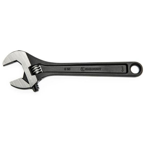 Cl&eacute; &agrave; molette, 8" lo, la max. 1-1/8", Oxyde noir Distribution Industrielle GC