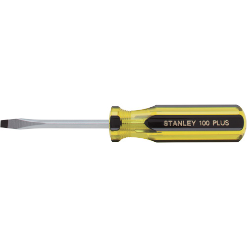 Tournevis pour &eacute;crous &agrave; fente 100 PLUS, Tige de 3/16", Ronde, Prise en Plastique Distribution Industrielle GC