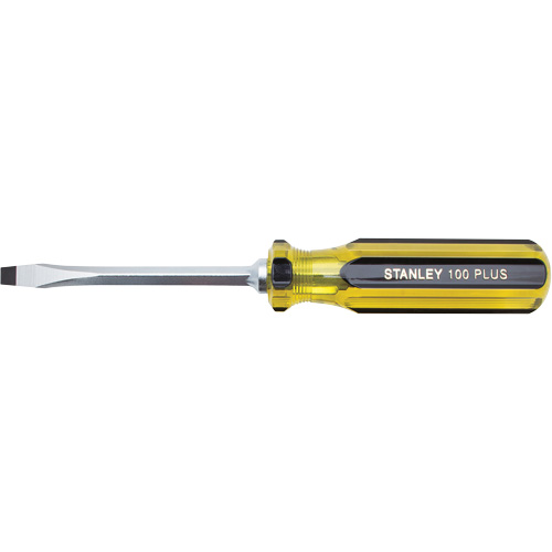 Tournevis pour &eacute;crous &agrave; fente 100 PLUS, Tige de 1/4", Carr&eacute;e, 8-3/16" lo, Prise en Plastique Distribution Industrielle GC