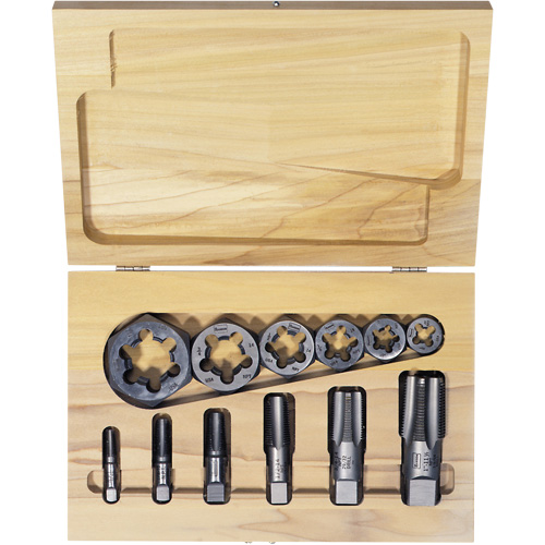 Hexagon Re-threading Tap & Die Set, 12 Pieces Distribution Industrielle GC