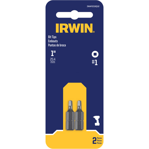 Insert Bits, Square, #1, 1/4" Drive Distribution Industrielle GC