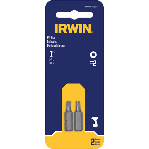 Insert Bits, Square, #2, 1/4" Drive Distribution Industrielle GC