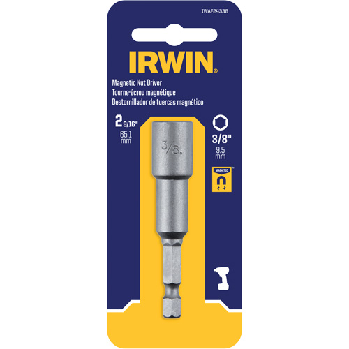 Tourne-&eacute;crou, Embout 3/8", Prise 1/4", 2-9/16" lo, Magn&eacute;tique Distribution Industrielle GC