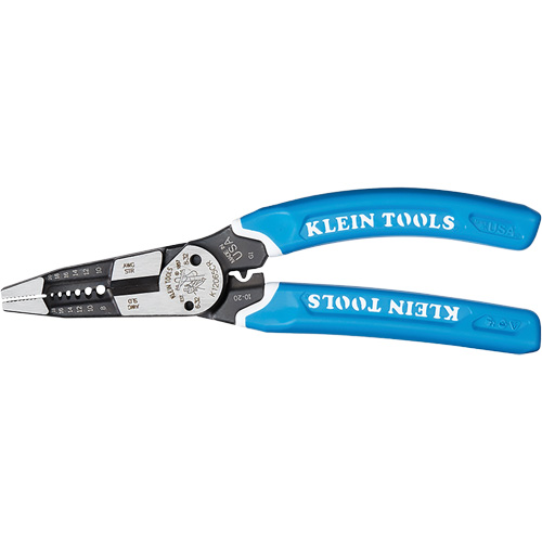 Outil polyvalent Klein-Kurve pour d&eacute;nuder, couper et sertir les fils, 8-1/4" lo, 8 - 20 AWG Distribution Industrielle GC