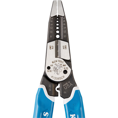 Outil polyvalent Klein-Kurve pour d&eacute;nuder, couper et sertir les fils, 8-1/4" lo, 8 - 20 AWG Distribution Industrielle GC