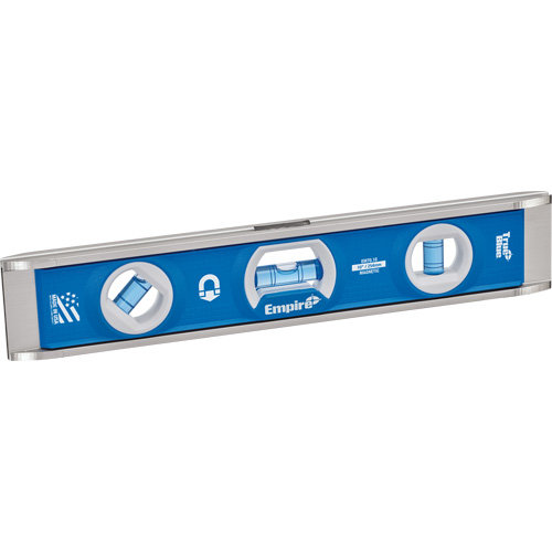 Niveau torpille, 10" lo, Aluminium, 1 fioles, Magn&eacute;tique Distribution Industrielle GC