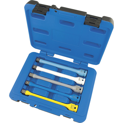JTLE-5S Jeu de rallonges limiteurs de couple pour cl&eacute; &agrave; chocs, Prise 1/2", Couple de 65 lb-pi/80 lb-pi/100 lb-pi/120 lb-pi/140 lb-pi, Multiple Distribution Industrielle GC
