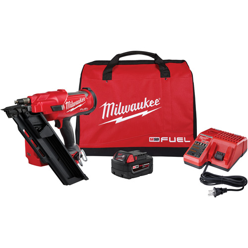 M18 Fuel 30 Degree Nailer Kit, 18 V, Lithium-Ion Distribution Industrielle GC