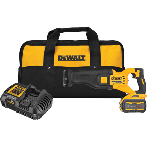 FlexVolt&reg; Max Brushless Reciprocating Saw Kit, 60 V, Lithium-Ion Battery, 0-3000 SPM Distribution Industrielle GC