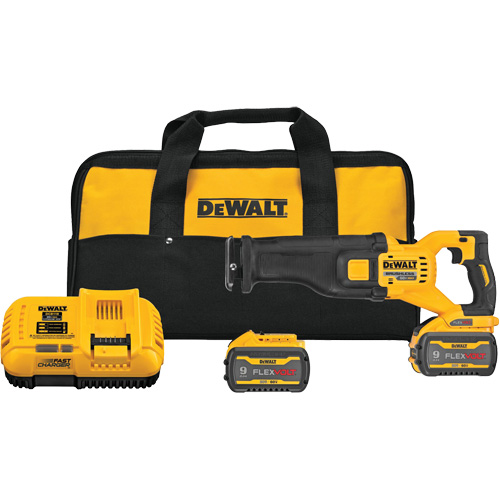 FlexVolt&reg; Max Brushless Reciprocating Saw Kit, 60 V, Lithium-Ion Battery, 0-3000 SPM Distribution Industrielle GC