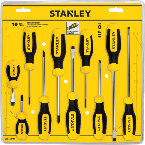 Screwdriver Set, 10 Pcs. Distribution Industrielle GC