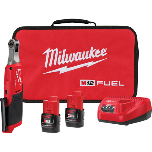 M12 Fuel High Speed Ratchet Kit, 12 V, 1/4" Drive Distribution Industrielle GC