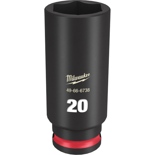 Shockwave Impact Duty Socket, Impact, 2 mm, 3/8" Drive, 6 Points, Deep Distribution Industrielle GC