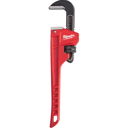 Cl&eacute; &agrave; tuyau, Cap des m&acirc;choires 1-1/2", Longueur 10", Fini Rev&ecirc;tement en poudre, Prise Ergonomique Distribution Industrielle GC