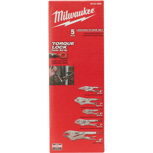 Torque Lock Locking Pliers Kit, 5 Pieces Distribution Industrielle GC