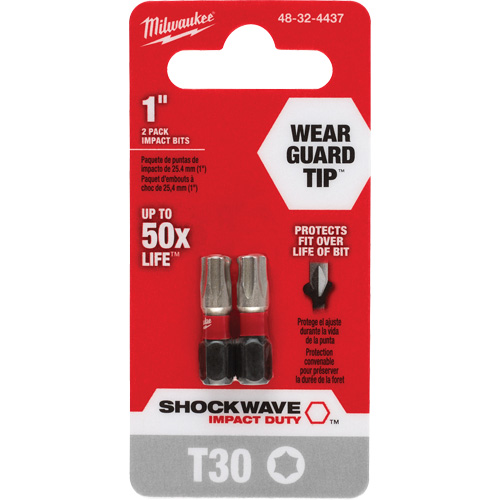 Embout de tournevis Shockwave Impact Duty, Torx, T-30, Prise 1/4" Distribution Industrielle GC