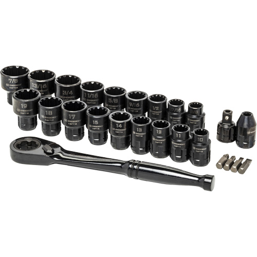 Ensemble d'outils pour m&eacute;canicien, 25 Mcx, Prise de 3/8" Distribution Industrielle GC