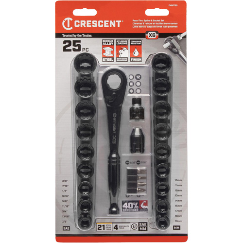 Ensemble d'outils pour m&eacute;canicien, 25 Mcx, Prise de 3/8" Distribution Industrielle GC