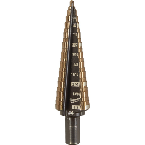 Foret &eacute;tag&eacute;, 3/16"/#4 - #4/7/8", Incr&eacute;ments de 1/32", Acier rapide au cobalt Distribution Industrielle GC