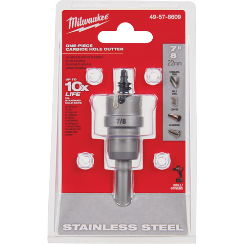 Scies-cloches au carbure monobloc, 7/8", Profondeur de la coupe de 3/16" Distribution Industrielle GC