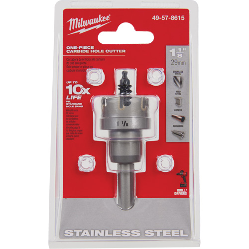 One-Piece Carbide Hole Cutters, 1-1/8", 3/16" Depth of Cut Distribution Industrielle GC