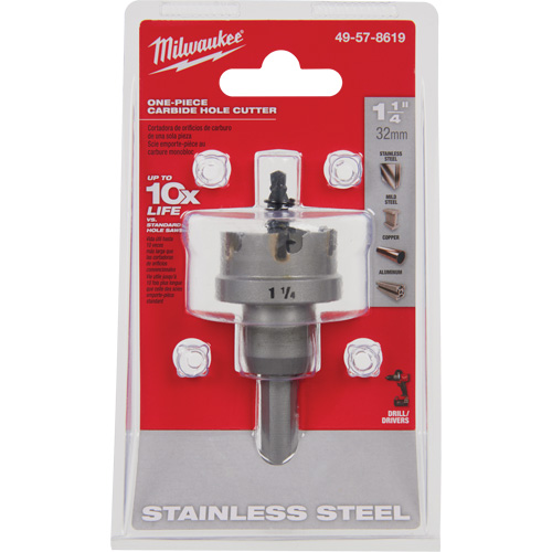 Scies-cloches au carbure monobloc, 1-1/4", Profondeur de la coupe de 3/16" Distribution Industrielle GC