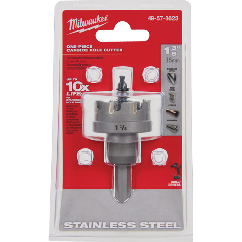 Scies-cloches au carbure monobloc, 1-3/8", Profondeur de la coupe de 3/16" Distribution Industrielle GC
