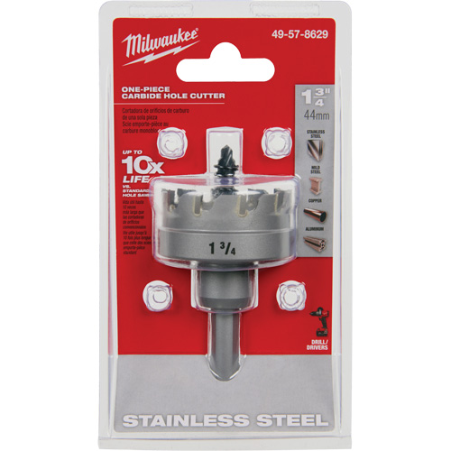 Scies-cloches au carbure monobloc, 1-3/4", Profondeur de la coupe de 3/16" Distribution Industrielle GC
