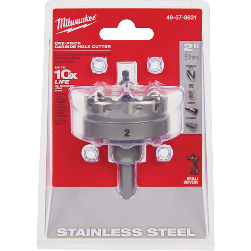 One-Piece Carbide Hole Cutters, 2", 3/16" Depth of Cut Distribution Industrielle GC