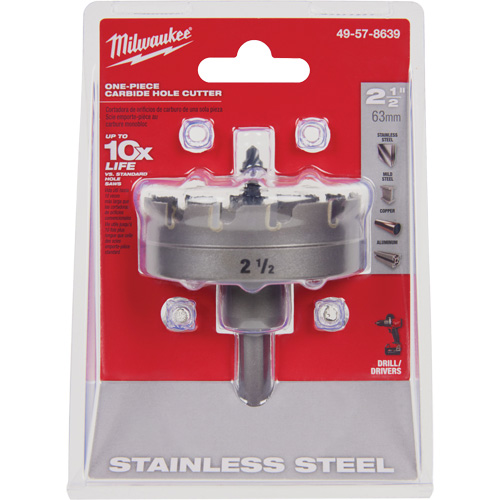 One-Piece Carbide Hole Cutters, 2-1/2", 3/16" Depth of Cut Distribution Industrielle GC