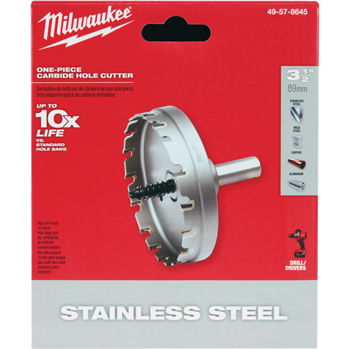 Scies-cloches au carbure monobloc, 3-1/2", Profondeur de la coupe de 3/16" Distribution Industrielle GC