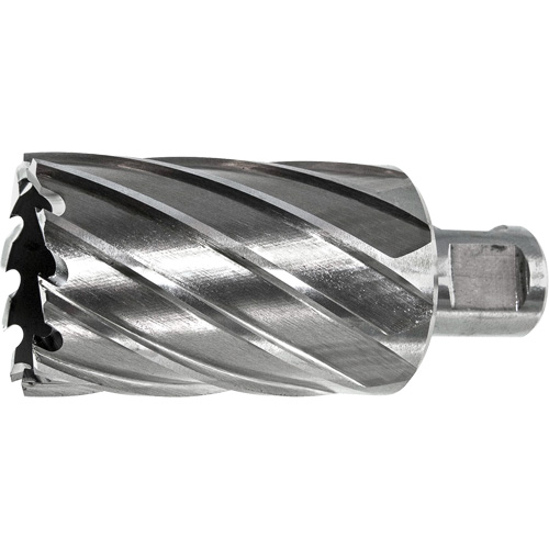 Fraise annulaire DRILLCO, Diam&egrave;tre de 7/16", Acier rapide, Profondeur de la coupe de 1", Tige 3/4" Distribution Industrielle GC