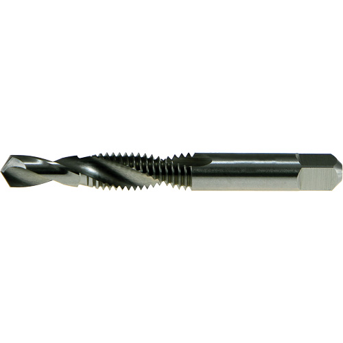 Taraud et foret combin&eacute; DRILLCO, #4, Acier rapide, Pointe de 118° Distribution Industrielle GC