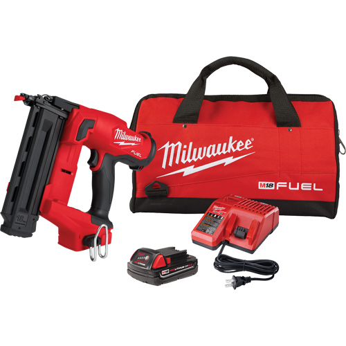 Ensemble de cloueuse pour clous de finition de calibre 18 M18 Fuel, 18 V, Lithium-ion Distribution Industrielle GC