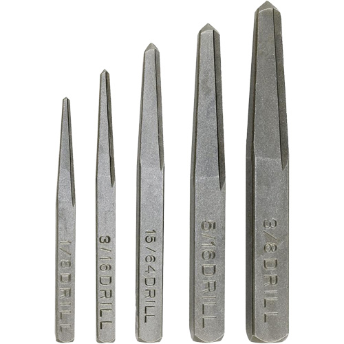 Screw Extractor Set, Chromium Steel, 5 Pieces Distribution Industrielle GC
