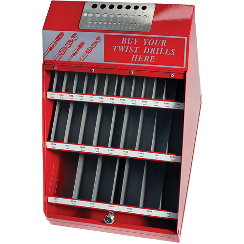 Ensemble de pr&eacute;sentoir pour forets fractionnaires DRILLCO, 540 morcea Distribution Industrielle GC