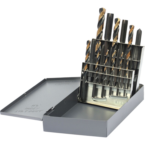 Jeu de tarauds & forets DRILLCO, 18 morcea Distribution Industrielle GC