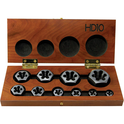 Jeu de fili&egrave;res hexagonales &agrave; fileter DRILLCO, 10 Morcea Distribution Industrielle GC
