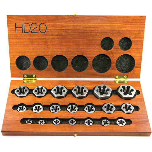 Jeu de fili&egrave;res hexagonales &agrave; fileter DRILLCO, 20 Morcea Distribution Industrielle GC