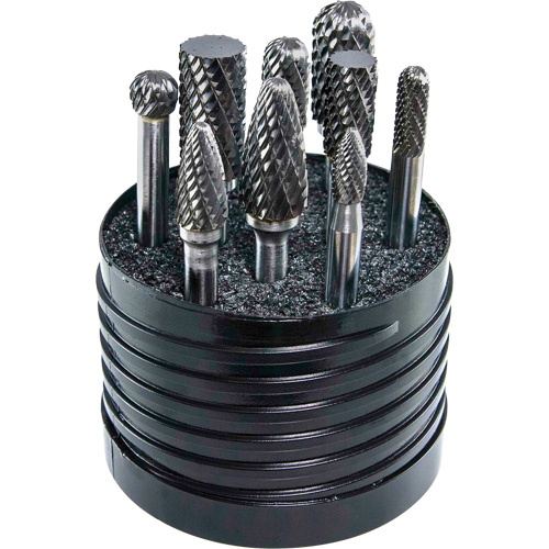 Jeu d'al&eacute;soirs au carbure plein &agrave; double coupe Magnum SET 1 DRILLCO, 8 morcea Distribution Industrielle GC