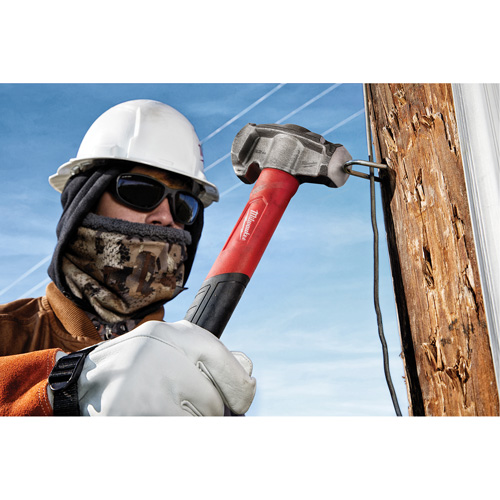 Marteau de monteur de lignes 4-en-1, 32 oz, Prise en Fibre de verre, 15" lo Distribution Industrielle GC