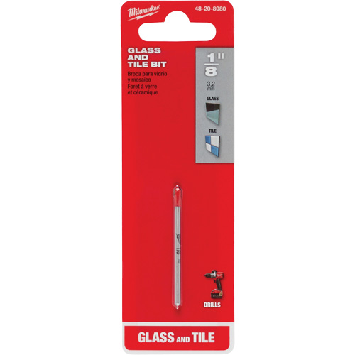 Foret pour verre et carreaux, 1/8", Carbure Distribution Industrielle GC