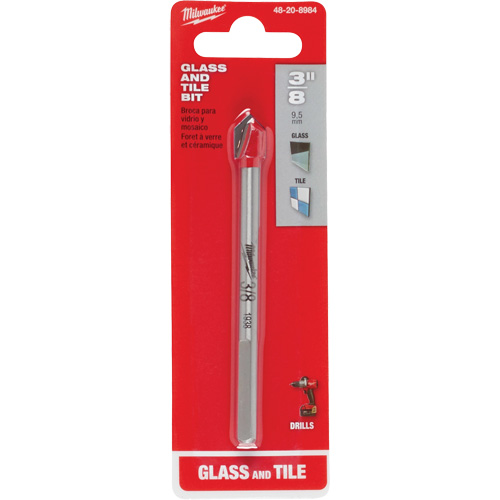 Foret pour verre et carreaux, 3/8", Carbure Distribution Industrielle GC