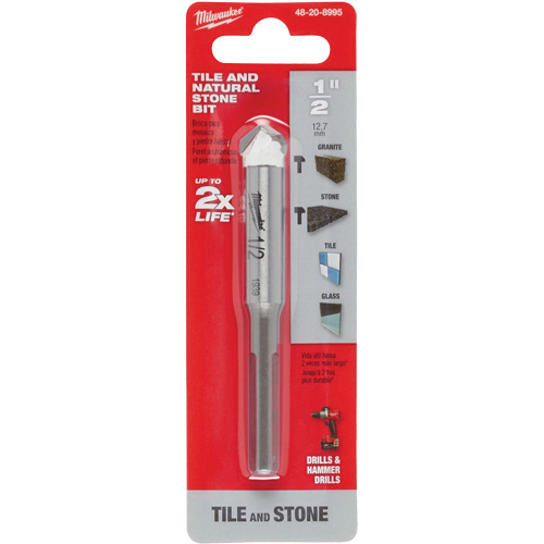 Foret pour la pierre naturelle, 1/2", Carbure Distribution Industrielle GC