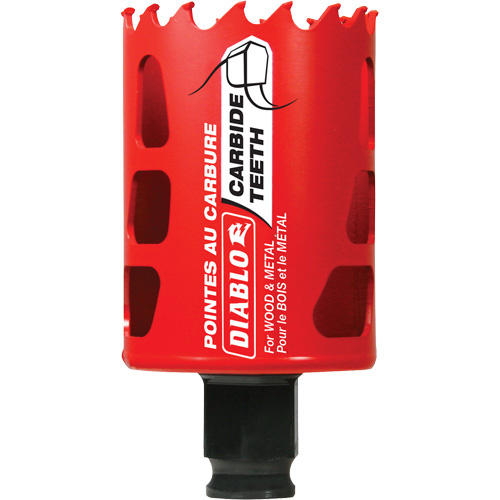 Wood & Metal Hole Saw, 1-7/8", 2-3/8" Depth of Cut, Carbide Distribution Industrielle GC
