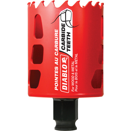 Wood & Metal Hole Saw, 2-1/4", 2-3/8" Depth of Cut, Carbide Distribution Industrielle GC