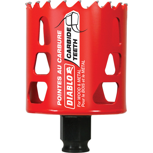 Wood & Metal Hole Saw, 2-3/8", 2-3/8" Depth of Cut, Carbide Distribution Industrielle GC
