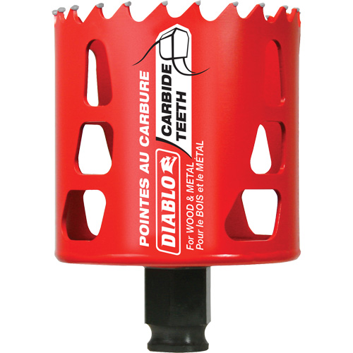 Wood & Metal Hole Saw, 2-5/8", 2-3/8" Depth of Cut, Carbide Distribution Industrielle GC